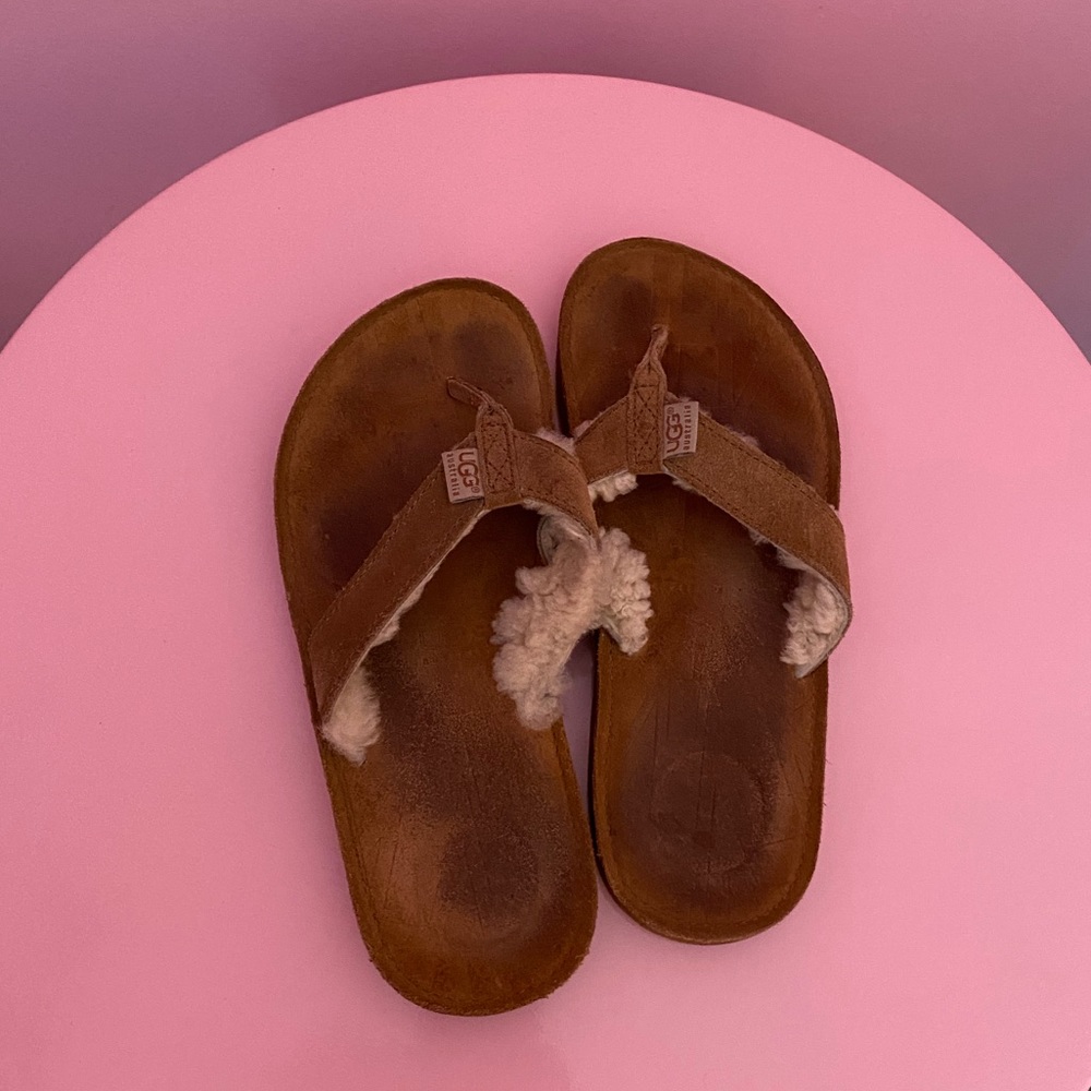 UGG Flip Flops in Camel - Picture 3 of 4